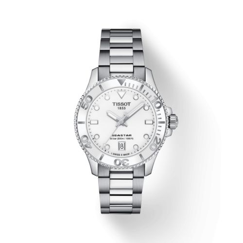 Tissot Seastar 1000 36 Quartz Stainless Steel / White / Bracelet